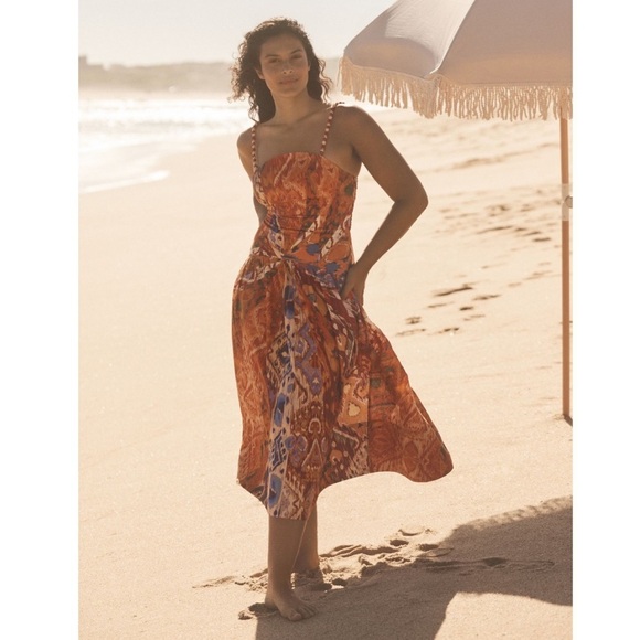 Farm Rio x Anthropologie Spliced Bare Midi Dress - Picture 8 of 8